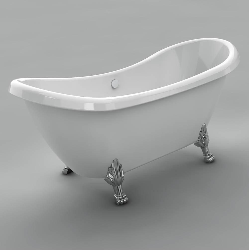 Clawfoot - Waste and Overflow, Acrylic - Chrome - Plug/Chain-shop