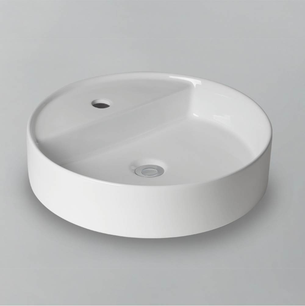 Basin - Ceramic - Countertop - 1 Hole - White-shop