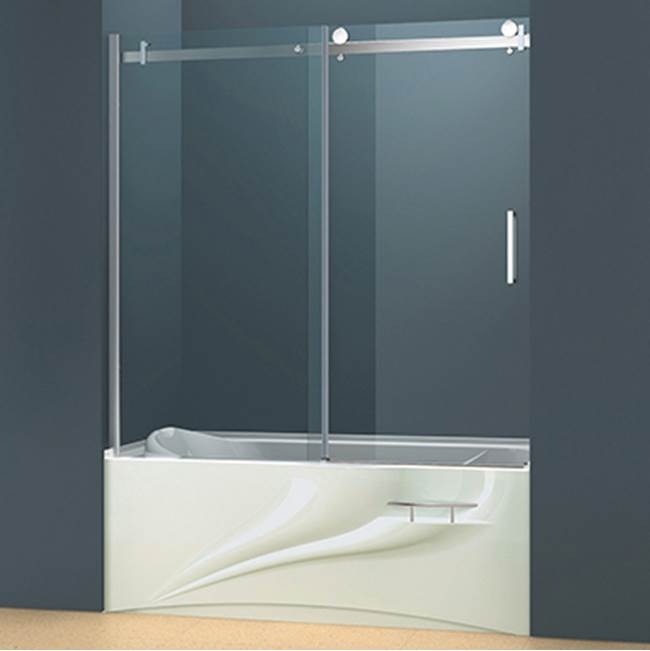 TubDoor - ST (Rolling) - 60'W x 56'H - P03 Series - 10 and 8mm/Chrome-shop
