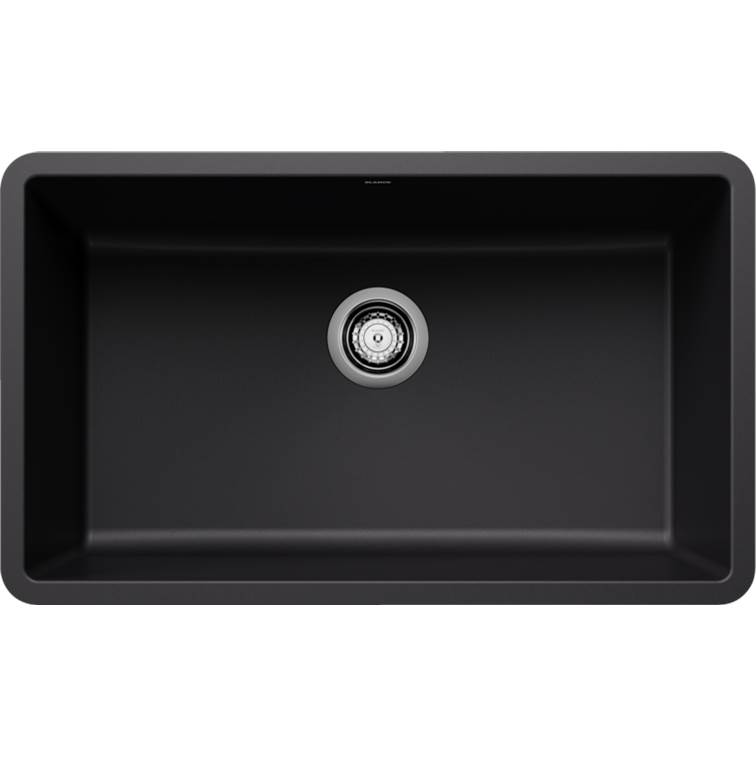 Precis SILGRANIT 30'' Single Bowl Undermount Kitchen Sink - Coal Black-shop