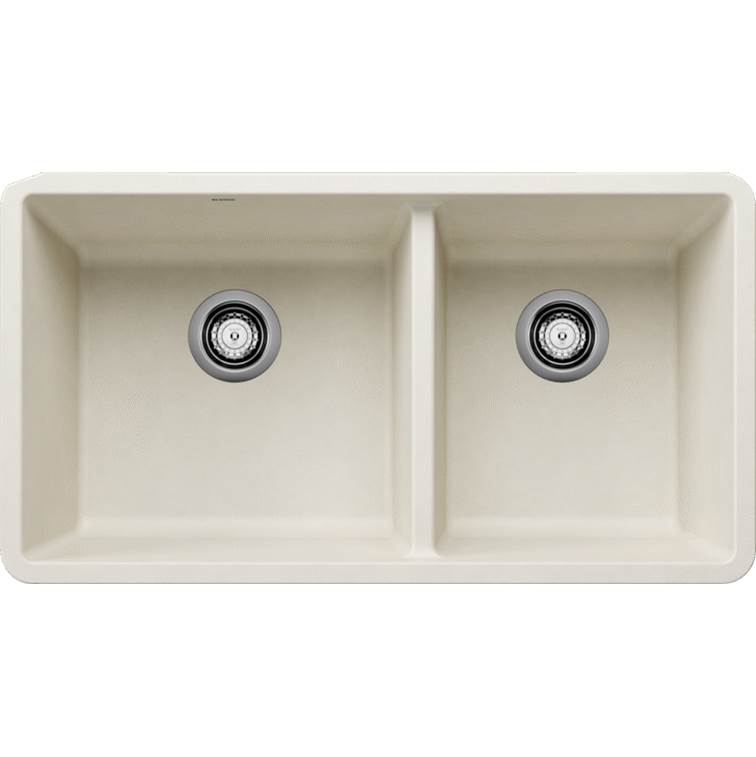 Precis SILGRANIT 33'' 60/40 Double Bowl Undermount Kitchen Sink - Soft White-related