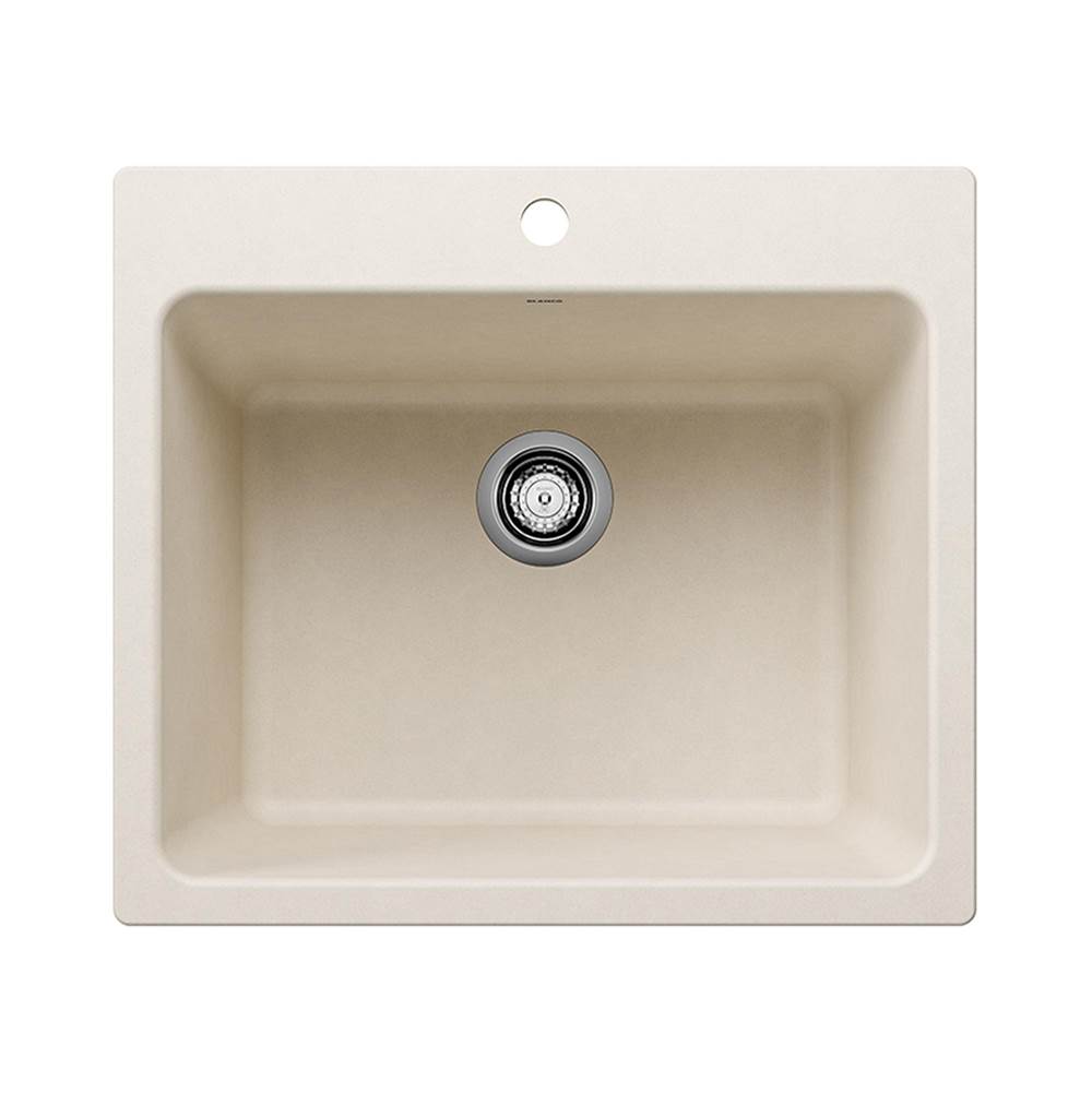Liven SILGRANIT 25'' Single Bowl Dual Mount Laundry Sink - Soft White-related
