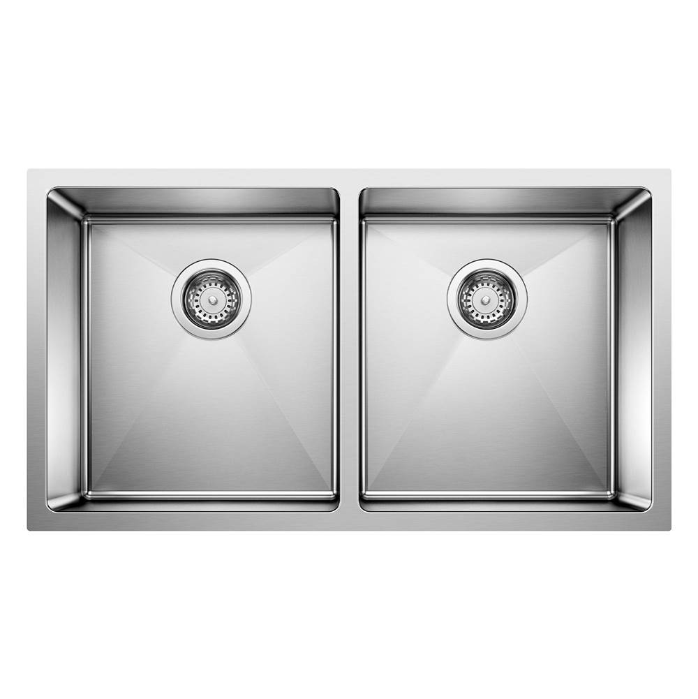 Quatrus R15 32'' 50/50 Double Bowl Undermount Stainless Steel Kitchen Sink-related