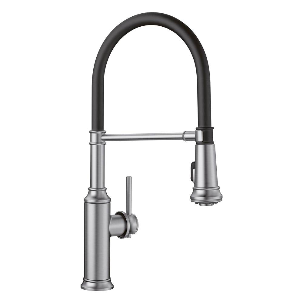 Empressa Semi-Pro Pull-Down Dual-Spray Kitchen Faucet - PVD Steel-related