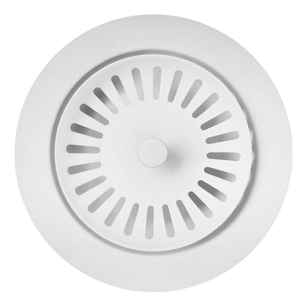 Color-Coordinated Metal Disposal Flange - White-shop