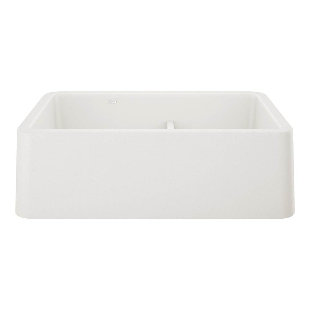 Ikon SILGRANIT 33'' Double Bowl Apron-Front Farmhouse Sink with Low Divide - Whit-related