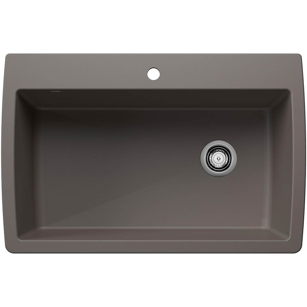 Diamond SILGRANIT 33.5'' Super Single Dual Mount Kitchen Sink - Volcano Gray-related