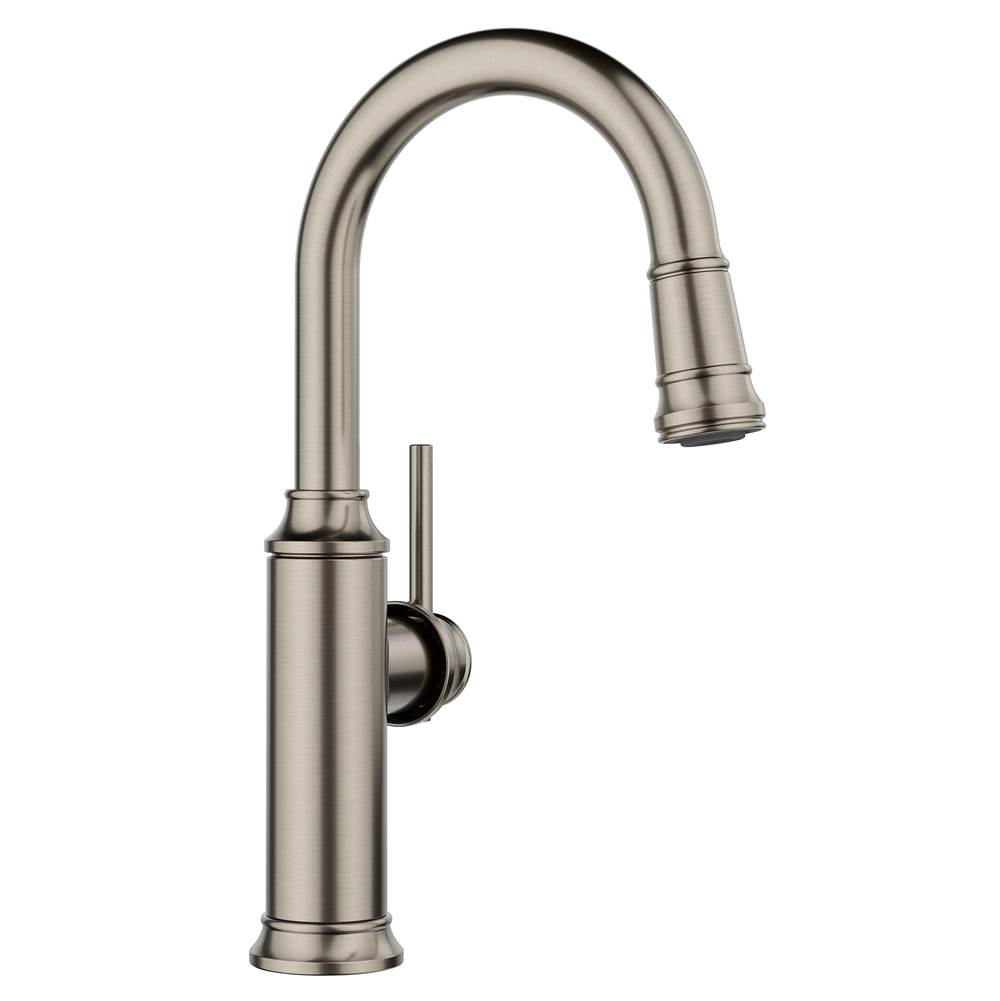Empressa Pull-Down Bar Faucet - Satin Platinum-related