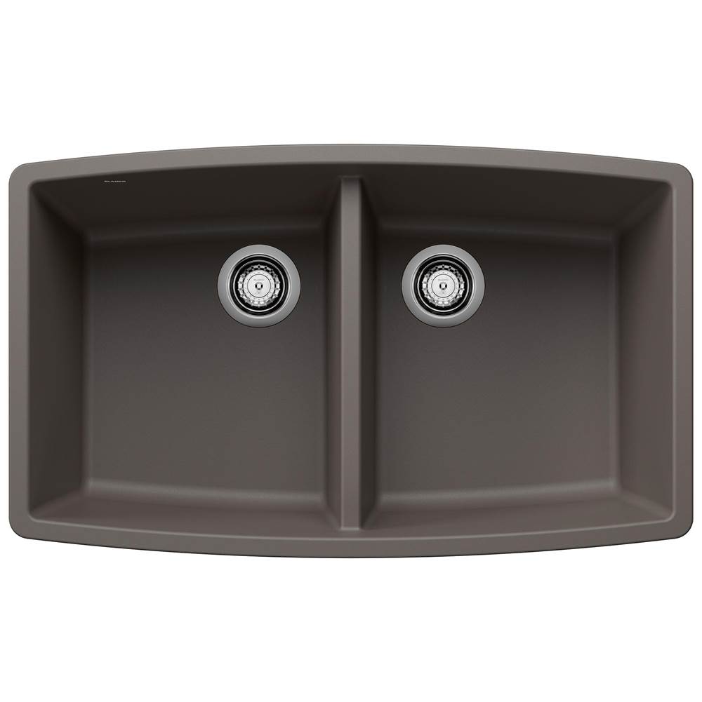 Performa SILGRANIT 33'' 50/50 Double Bowl Undermount Kitchen Sink - Volcano Gray-related