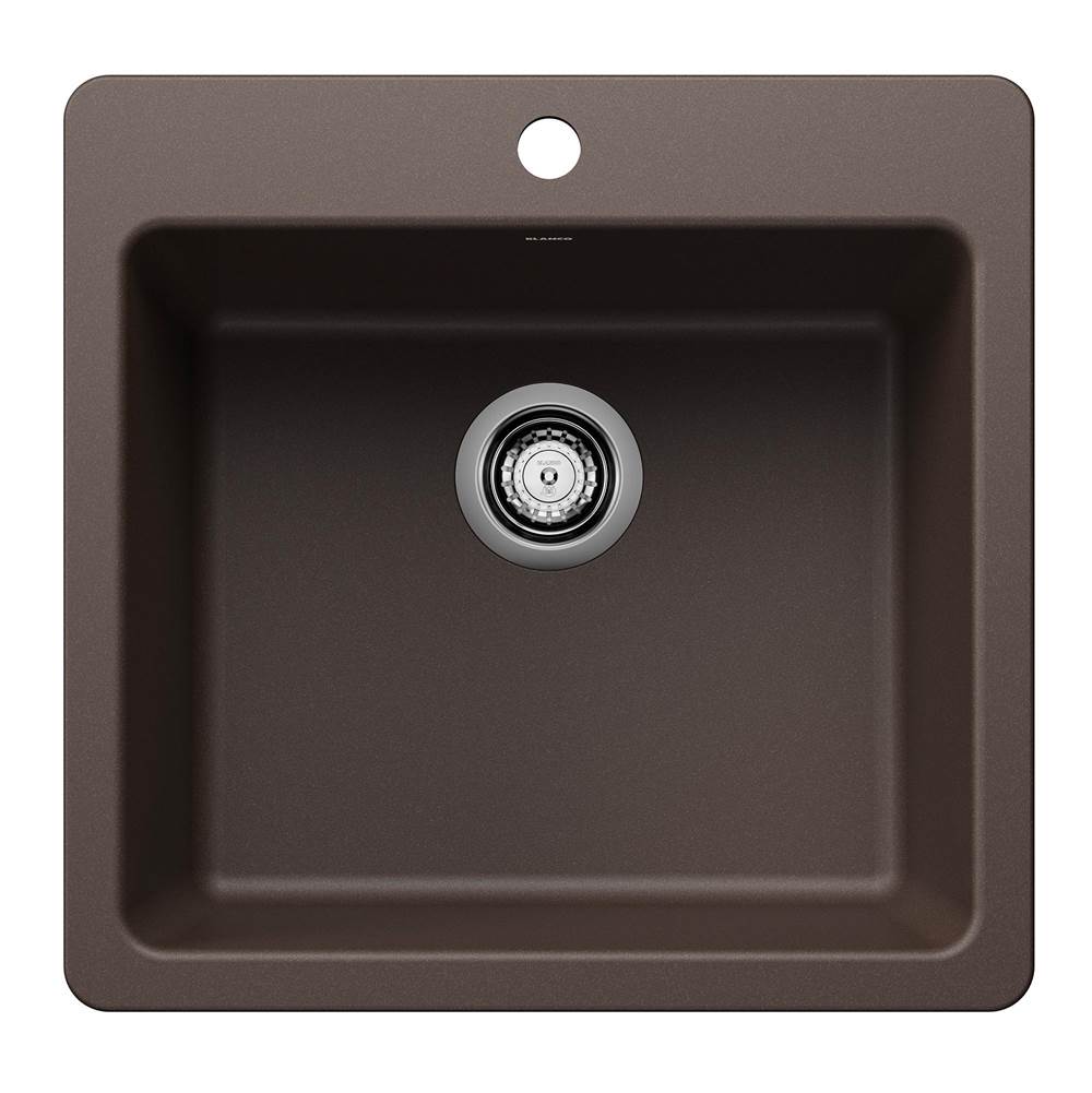 Liven SILGRANIT 21'' Single Bowl Dual Mount Kitchen Sink - Cafe-shop