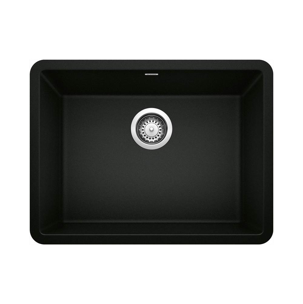 Precis SILGRANIT 24'' Single Bowl Undermount Kitchen Sink - Coal Black-shop