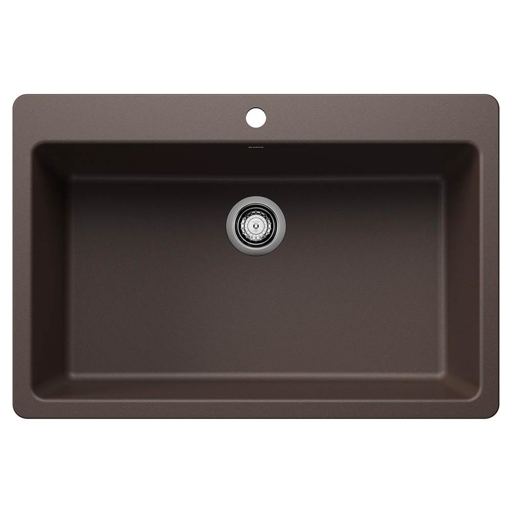 Liven SILGRANIT 33'' Super Single Dual Mount Kitchen Sink - Cafe-related