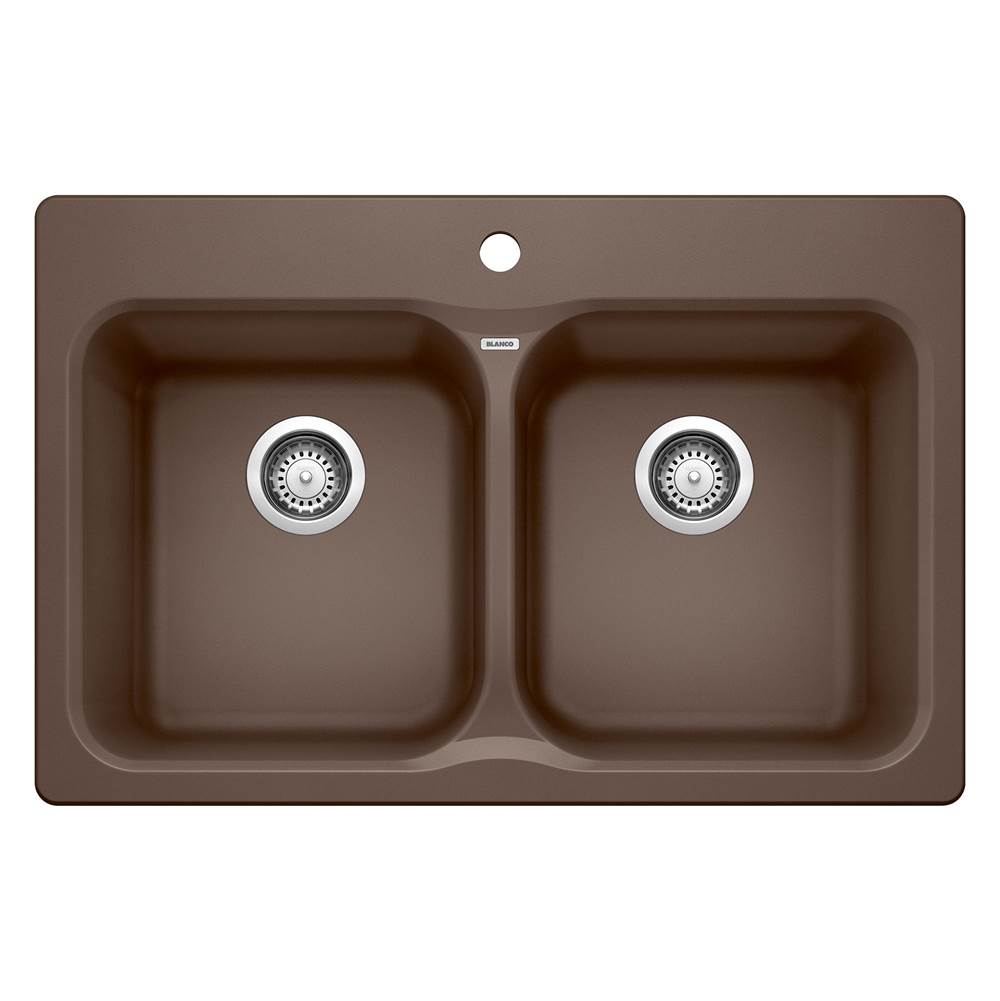 Vision SILGRANIT 31.5'' 50/50 Double Bowl Dual Mount Kitchen Sink - Cafe-related