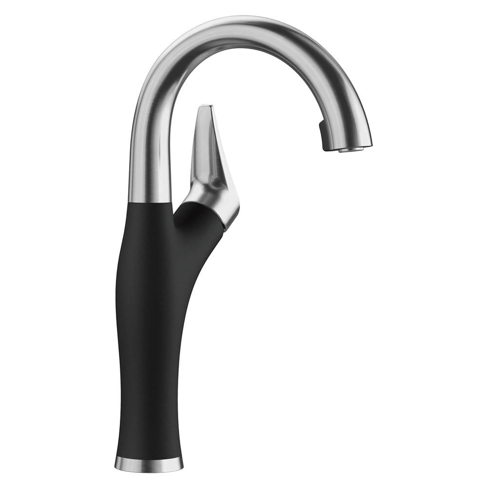 Artona Pull-Down Dual-Spray Bar Faucet - PVD Steel/Coal Black-related