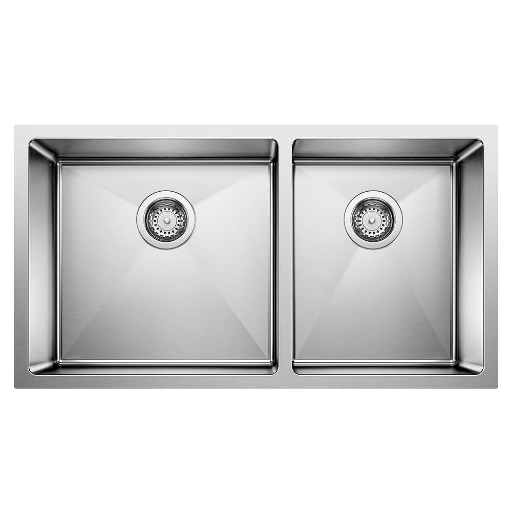 Quatrus R15 33'' 60/40 Double Bowl Undermount Stainless Steel Kitchen Sink-related