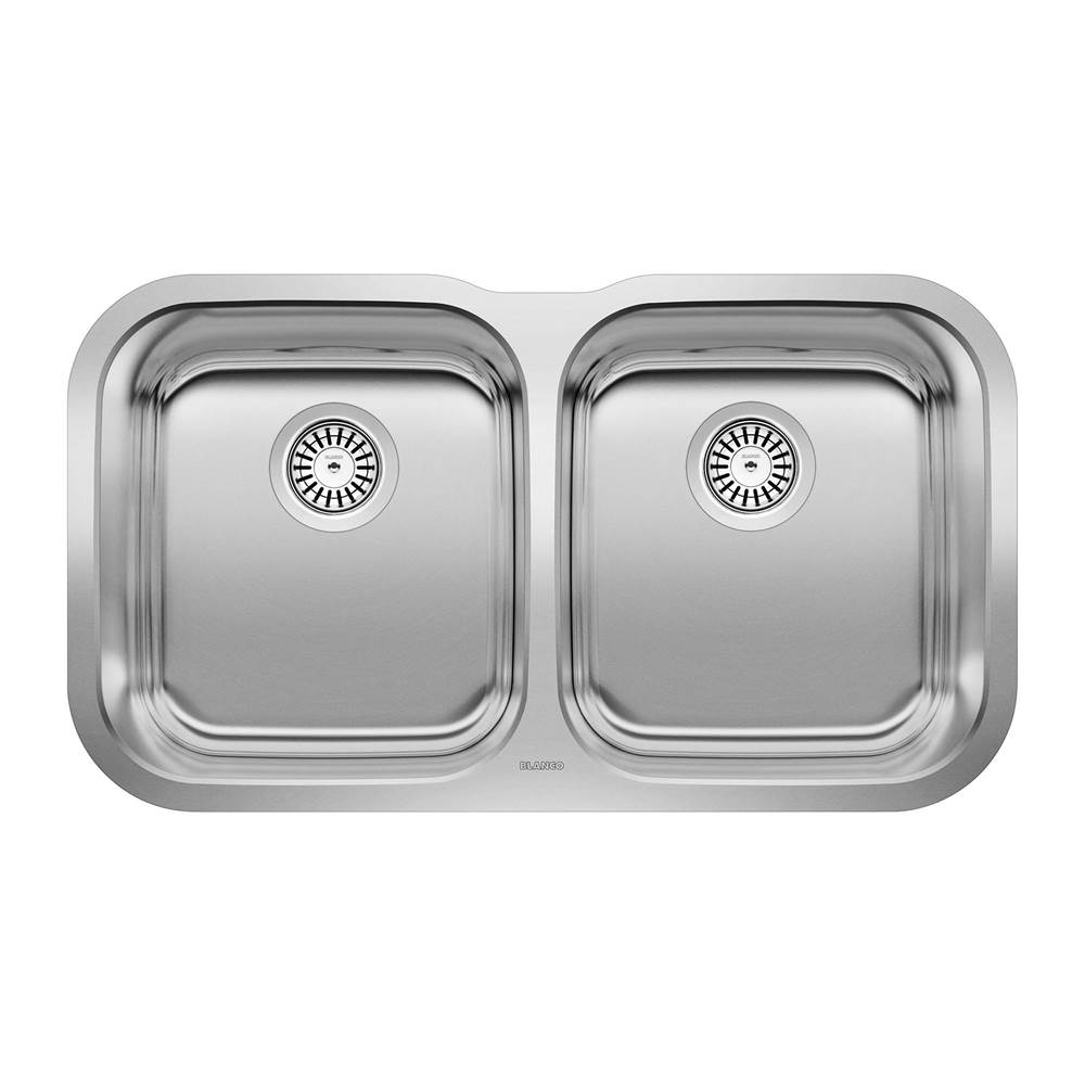Essential 31'' 50/50 Double Bowl Undermount Stainless Steel Kitchen Sink-shop