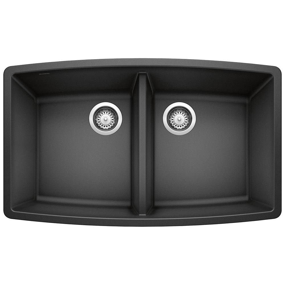 Performa SILGRANIT 33'' 50/50 Double Bowl Undermount Kitchen Sink - Anthracite-related