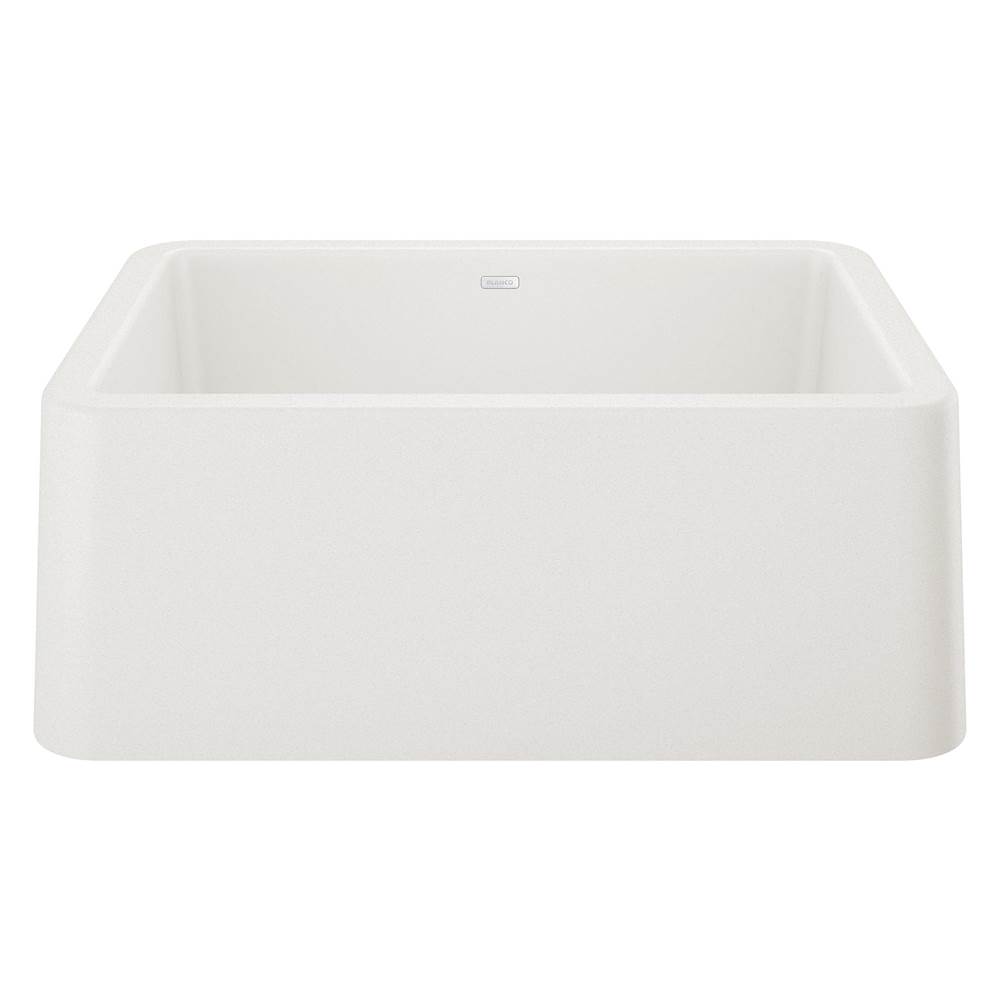 Ikon SILGRANIT 27'' Single Bowl Apron-Front Farmhouse Sink - White-shop