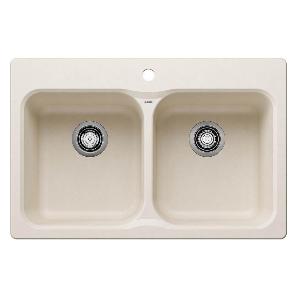 Vision SILGRANIT 31.5'' 50/50 Double Bowl Dual Mount Kitchen Sink - Soft White-related
