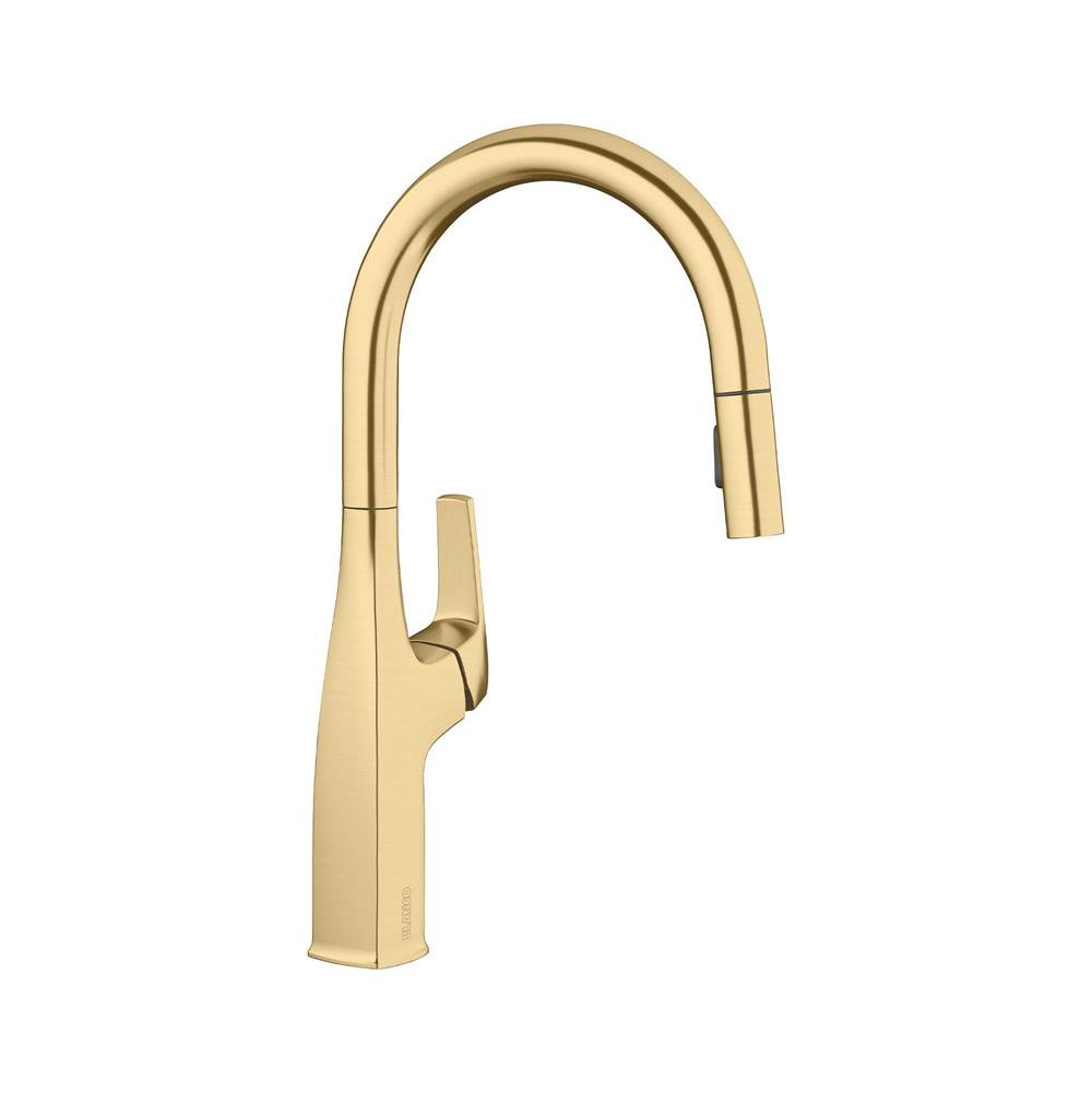 Rivana High-Arc Pull-Down Dual-Spray Kitchen Faucet - Satin Gold-related