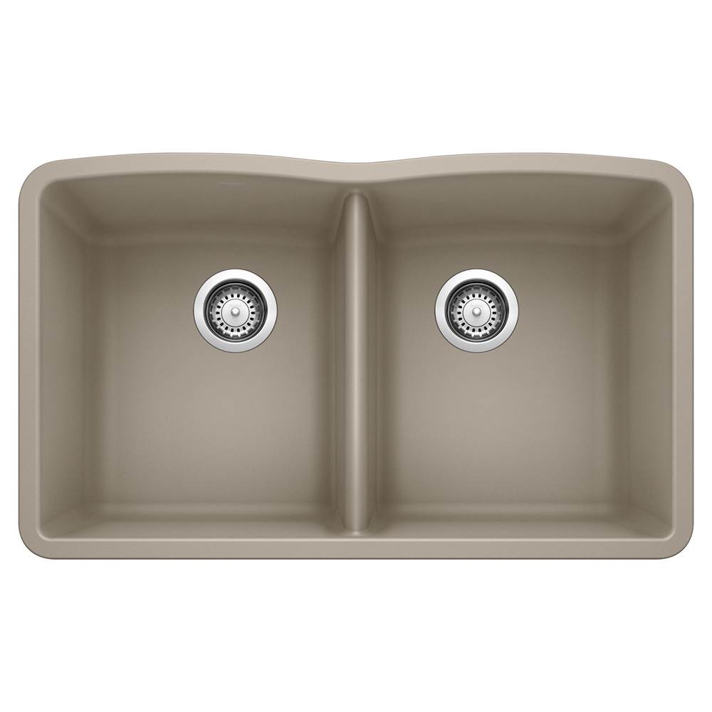 Diamond SILGRANIT 32'' 50/50 Double Bowl Undermount Kitchen Sink - Truffle-related