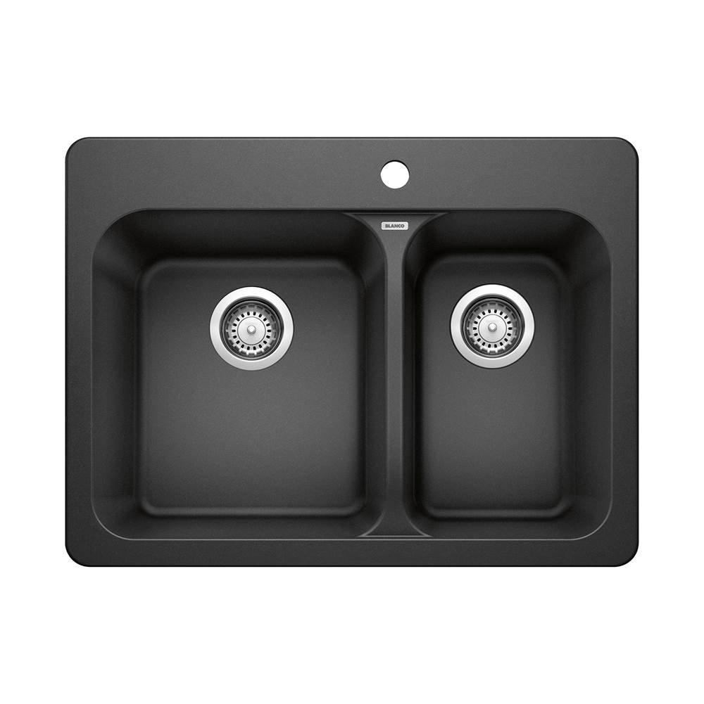 Vision SILGRANIT 27.5'' 70/30 Double Bowl Dual Mount Kitchen Sink - Anthracite-related