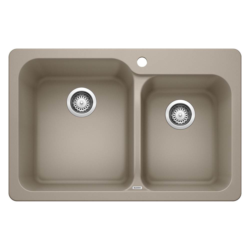 Vision SILGRANIT 31.5'' 60/40 Double Bowl Dual Mount Kitchen Sink - Truffle-related