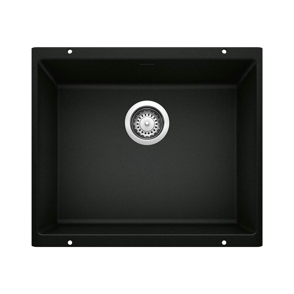 Precis SILGRANIT 21'' Single Bowl Undermount Kitchen Sink - Coal Black-related