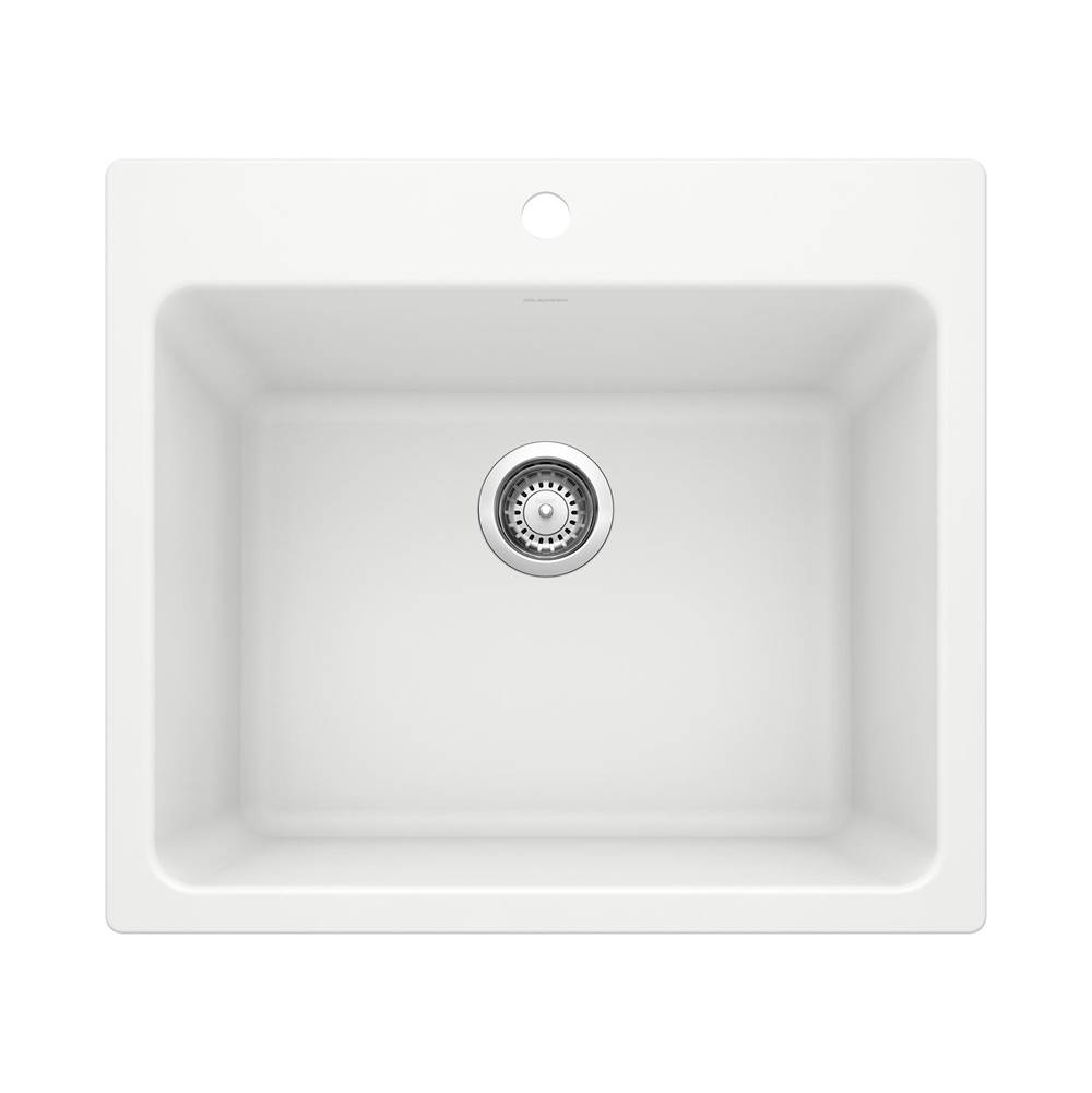 Liven SILGRANIT 25'' Single Bowl Dual Mount Laundry Sink - White-related