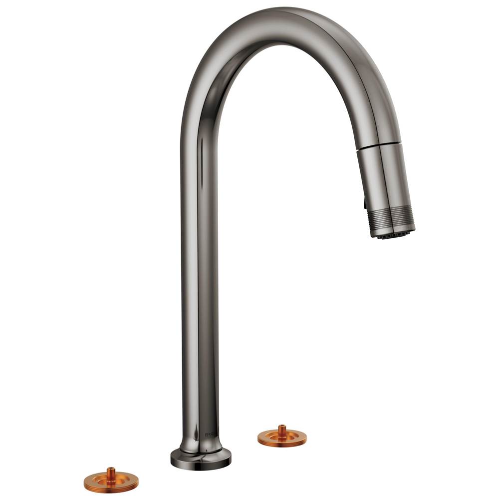 Kintsu® Widespread Pull-Down Faucet with Arc Spout - Less Handles-related