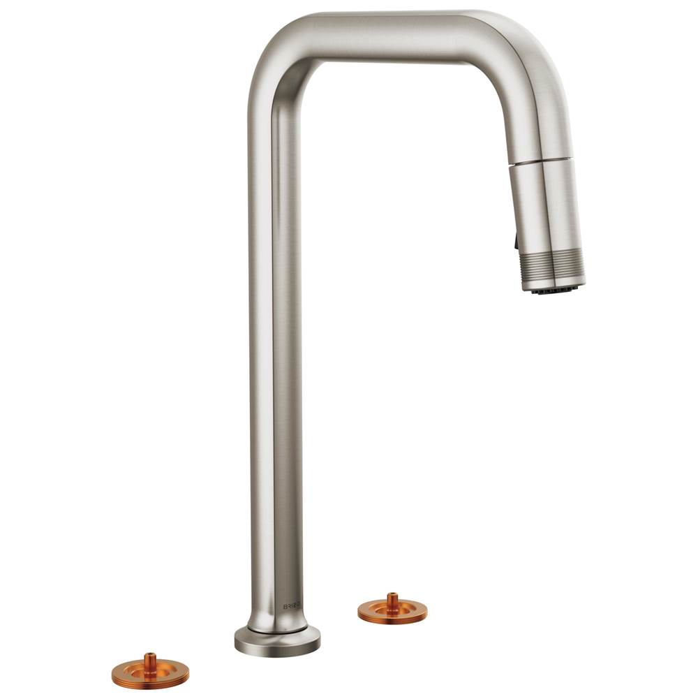 Kintsu® Widespread Pull-Down Faucet with Square Spout - Less Handles-related