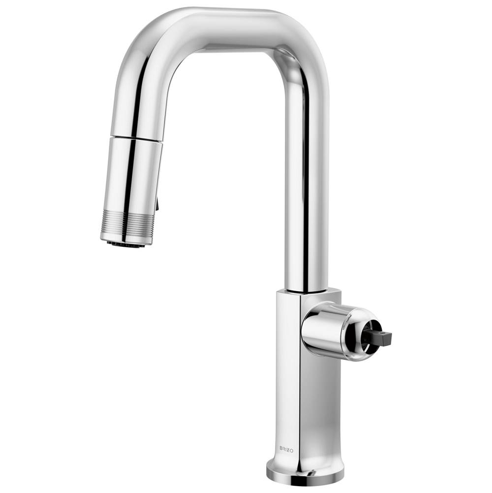 Kintsu® Pull-Down Prep Faucet with Square Spout - Less Handle-related