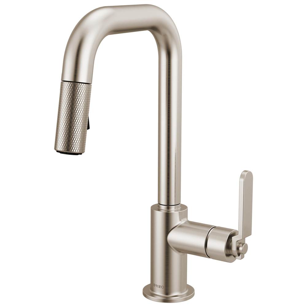 Litze® Pull-Down Prep Faucet with Square Spout - Industrial Handle-shop