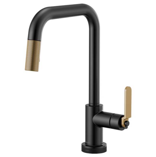 Square Spout Pull-Down With Smarttouch, Industrial Handle-related