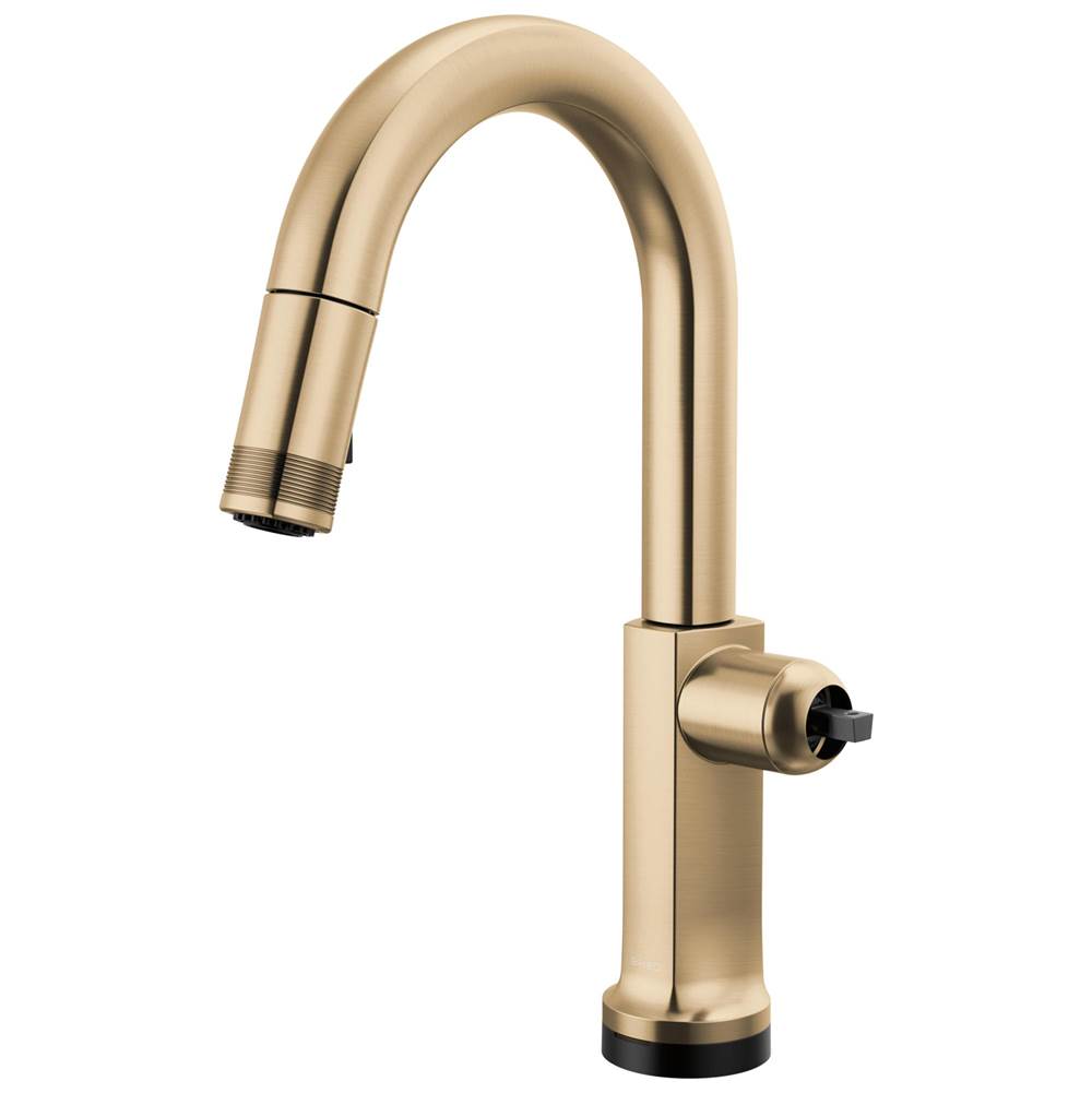 Kintsu® SmartTouch® Pull-Down Prep Faucet with Arc Spout - Less Handle-related