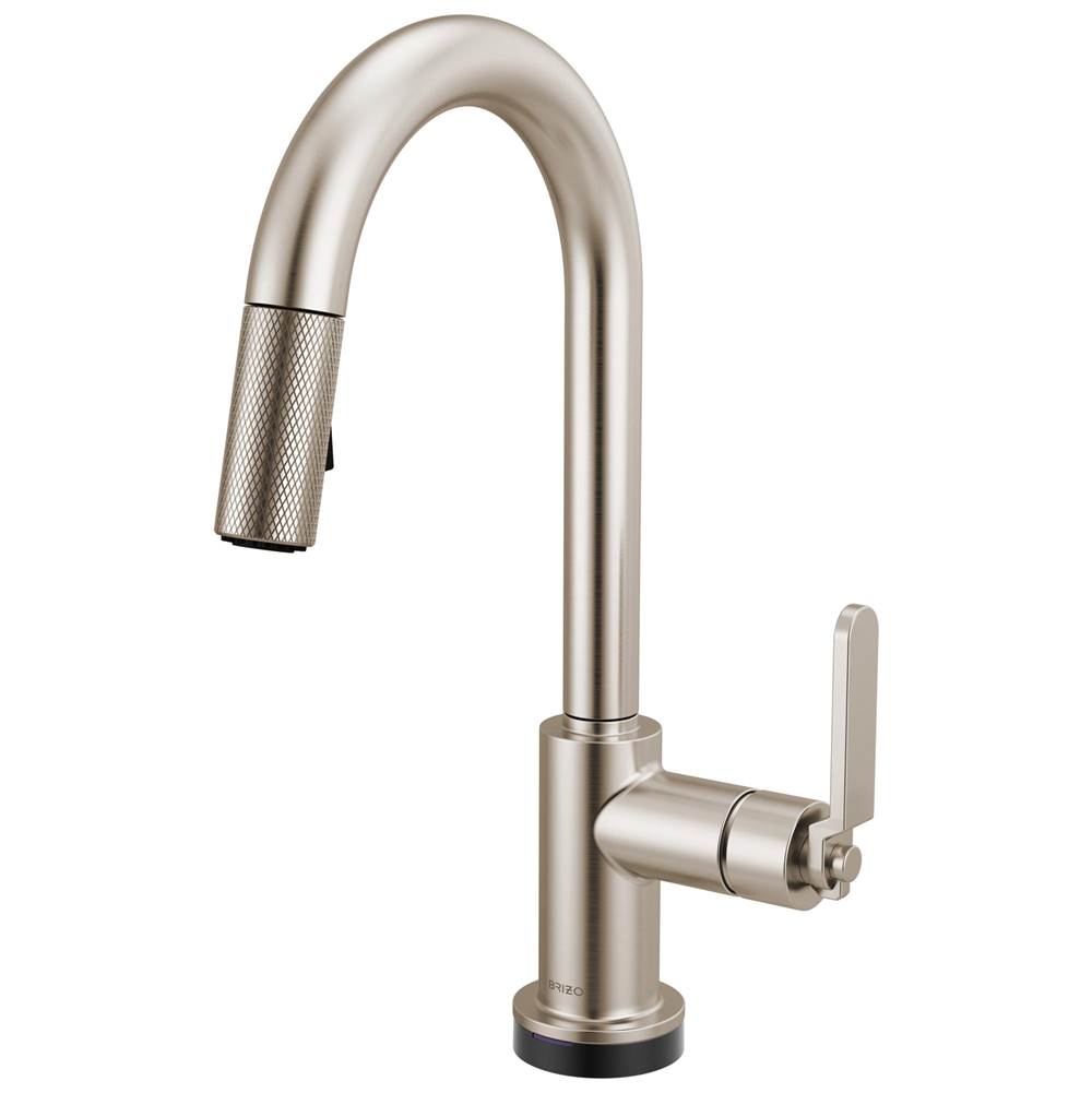 Litze® Smarttouch Pull-Down Prep Faucet with Arc Spout - Industrial Handle-shop