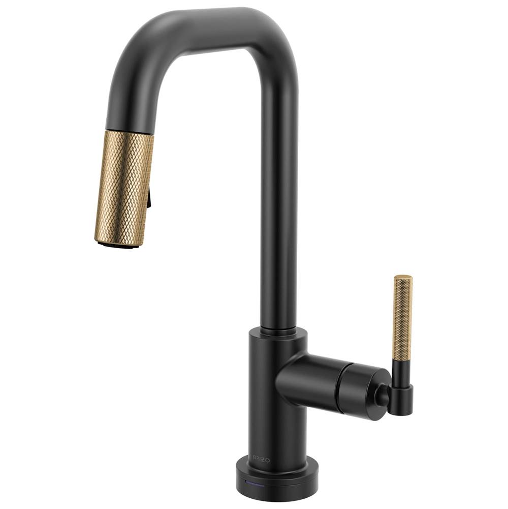 Litze® Smarttouch Pull-Down Prep Faucet with Square Spout - Knurled Handle-shop