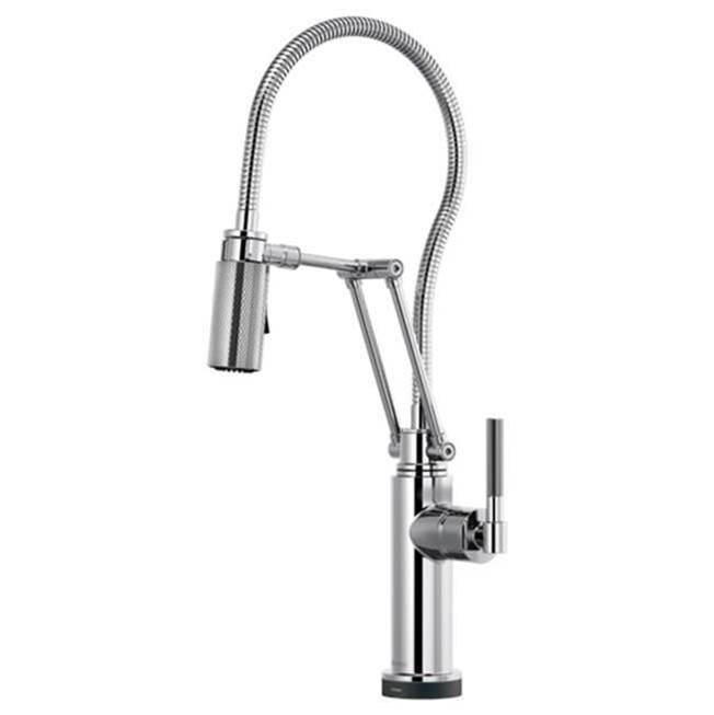 Smarttouch Articulating Faucet With Knurled Handle And Finis-shop