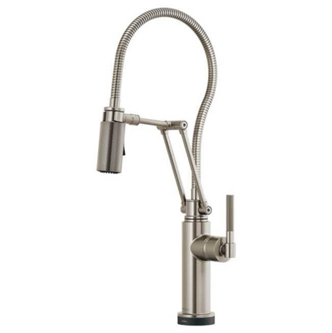 Smarttouch Articulating Faucet With Knurled Handle And Finis-related