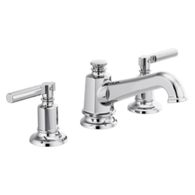Invari® Widespread Lavatory Faucet With Angled Spout - Less Handles-related