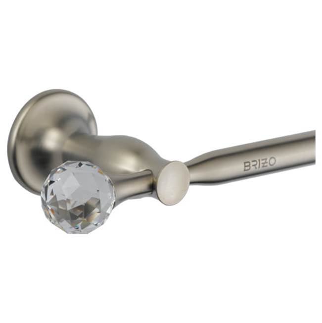 B-Crystal Finial Accessories Brushed Nickel-shop