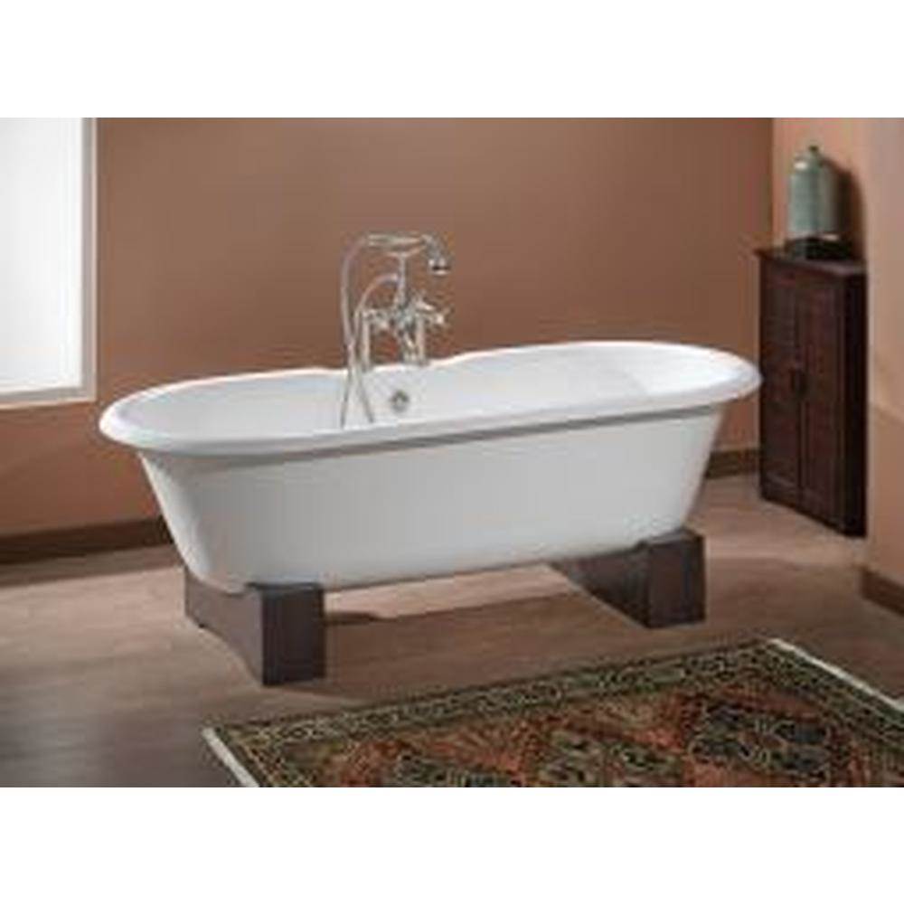 Regal Tub, 68'', White In, Custom Out, 8'' Drill, Chrome Feet-related