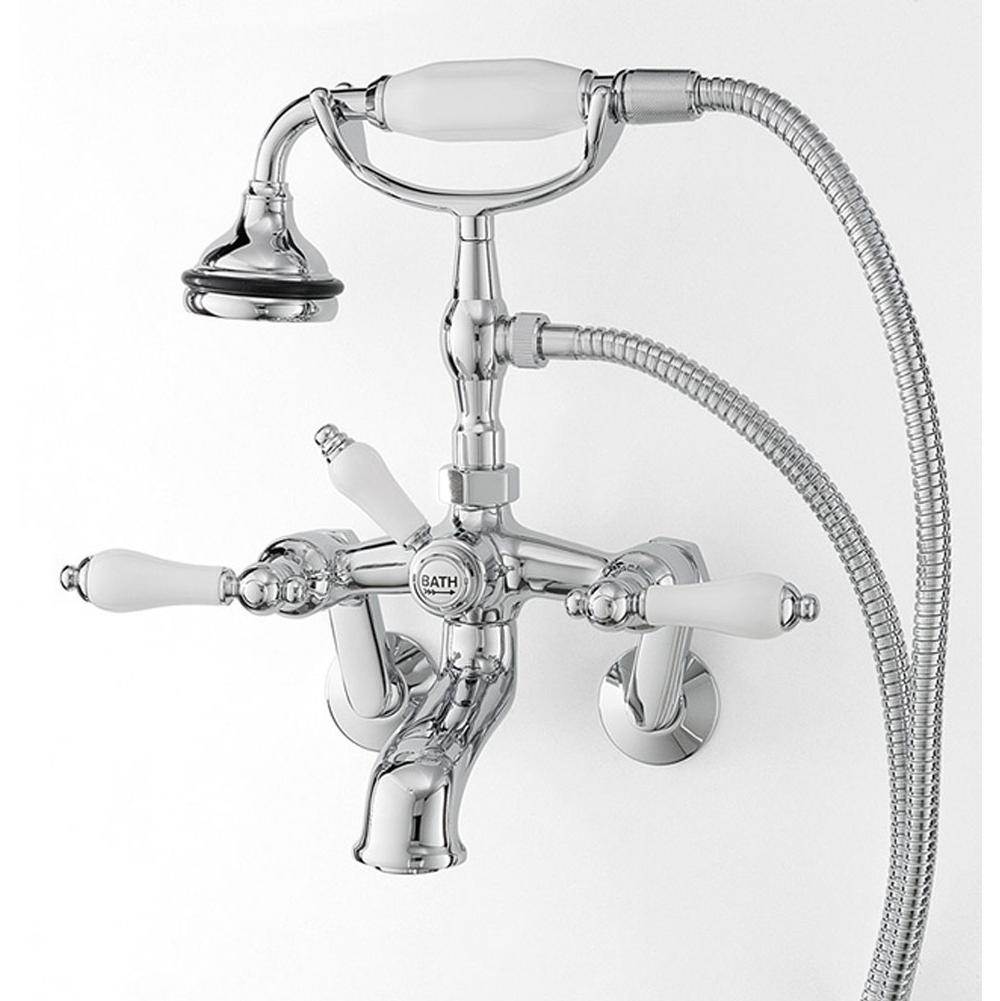 5100 SERIES Wall-Mount Tub Filler - Lever Handles - Porcelain Accents-related