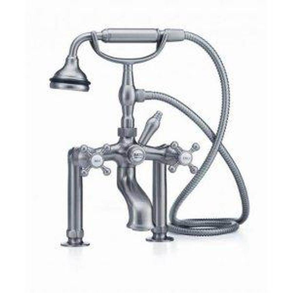 5100 SERIES Extra-Tall Deck-Mount Tub Filler - Lever Handles - Metal Accents-related