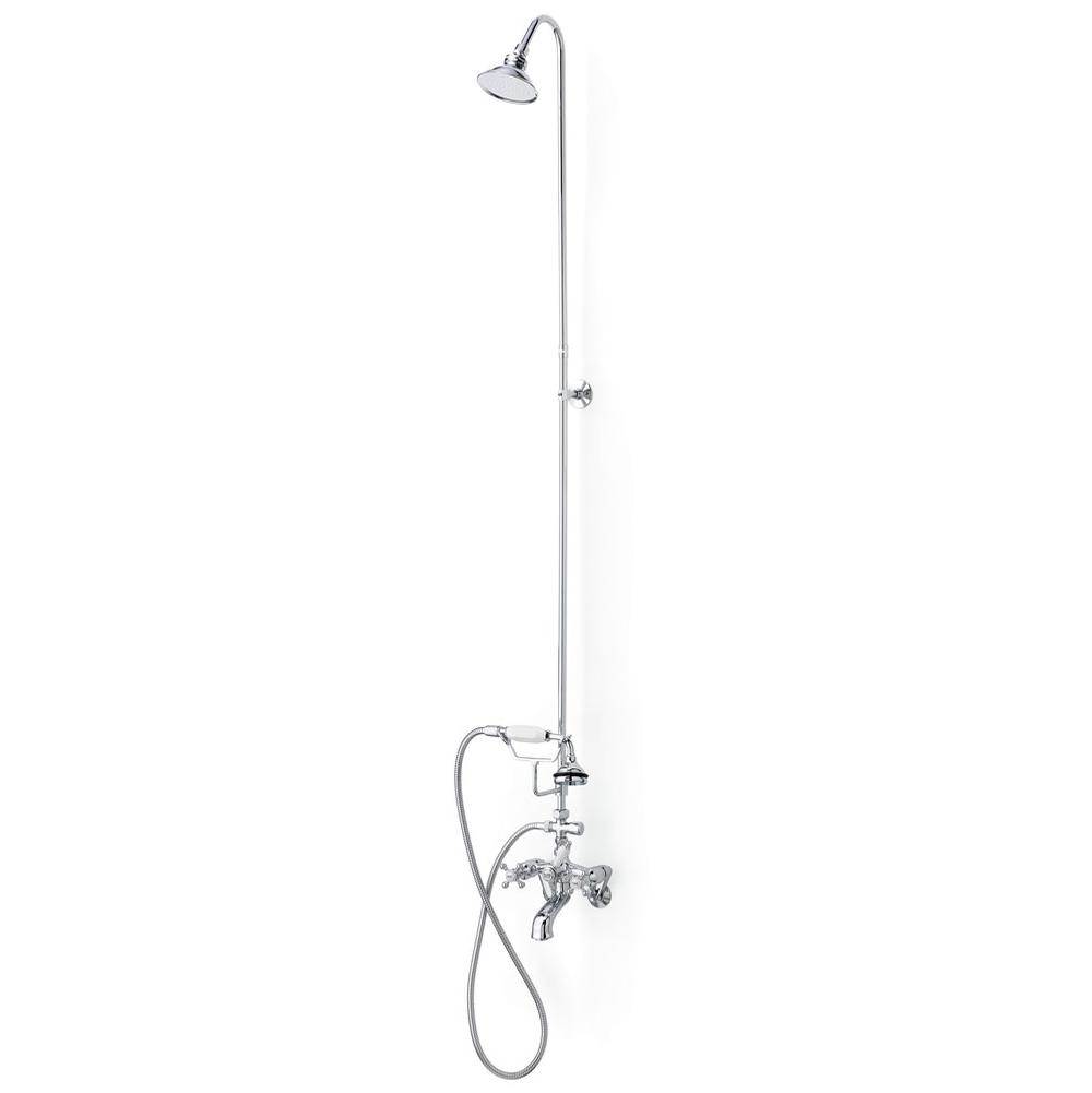 5100 SERIES Tub Filler with Hand Shower and Overhead Shower - Cross Handles-related