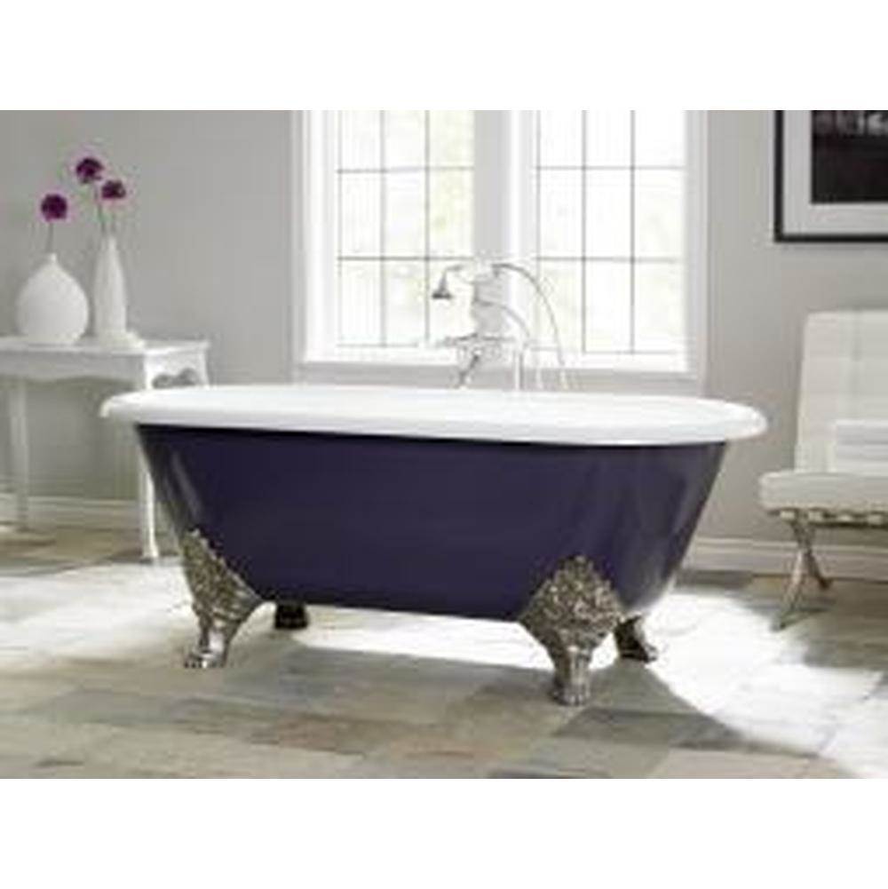 Carlton Tub, White, Flat, White Feet-related