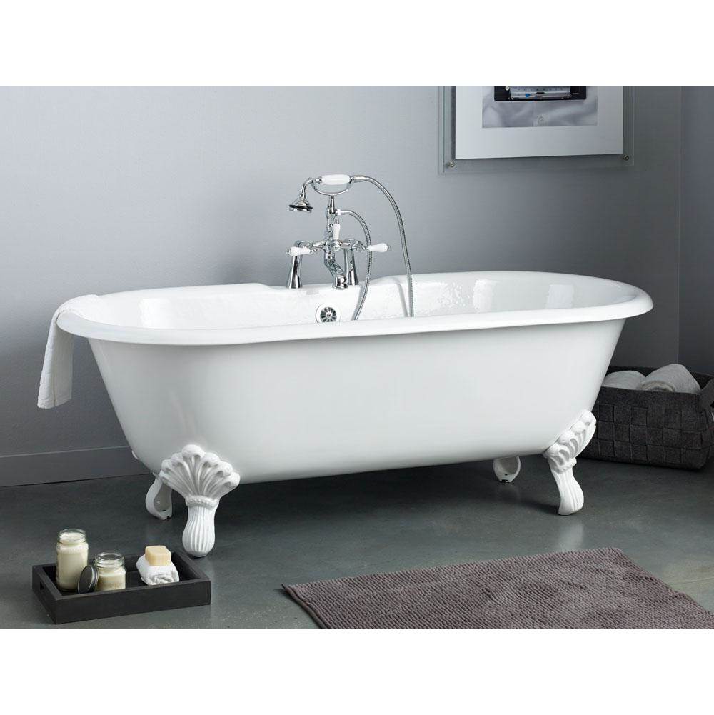 REGAL Cast Iron Bathtub with Faucet Holes and Shaughnessy Feet-related