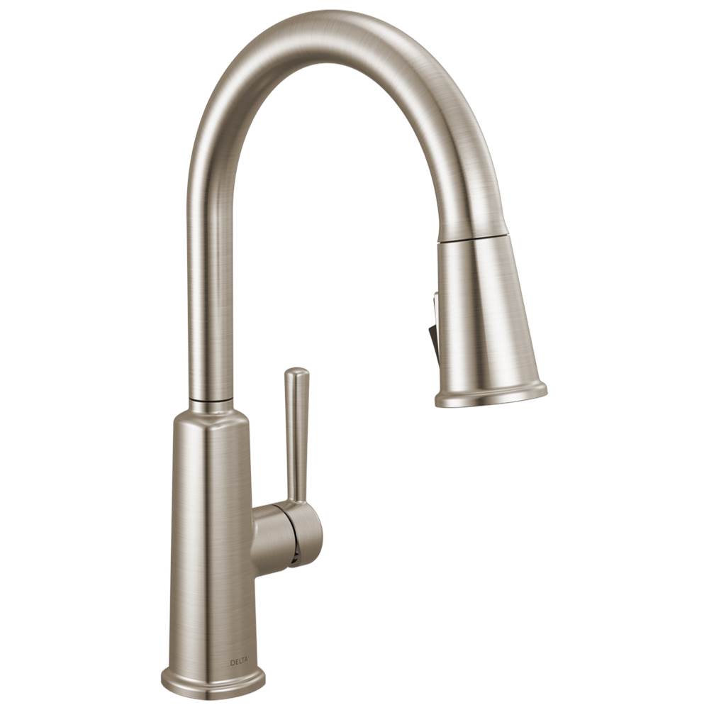 Finnridge Single Handle Pull-Down Kitchen Faucet in Stainless-related
