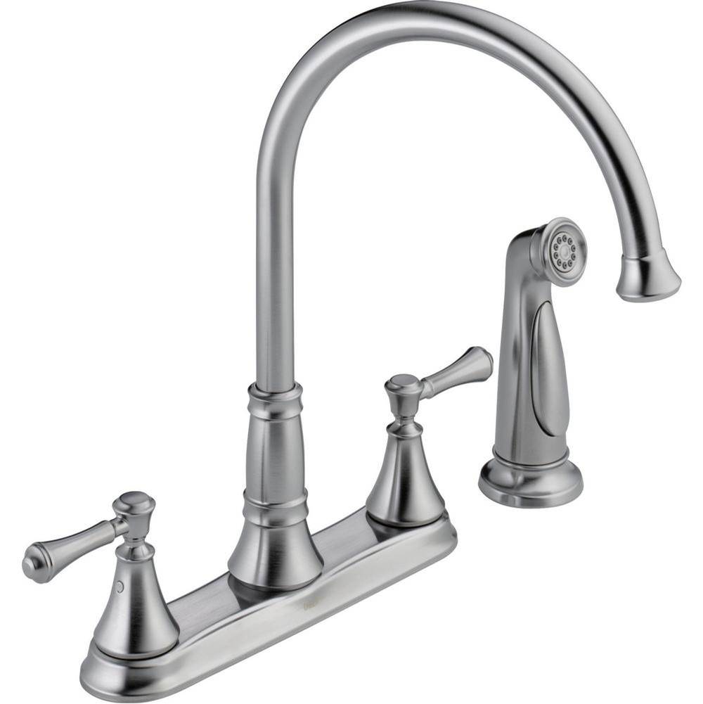 Cassidy? Two Handle Kitchen Faucet with Spray-related