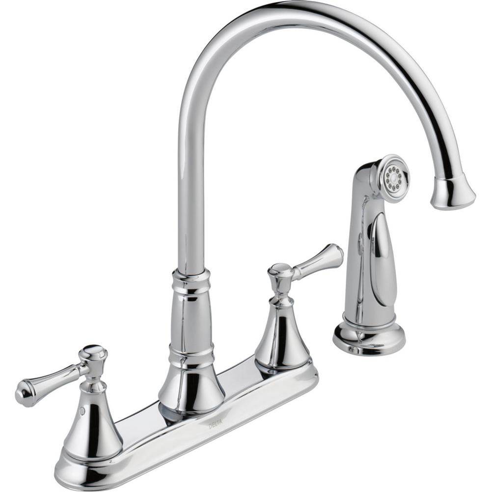 Cassidy? Two Handle Kitchen Faucet with Spray-related